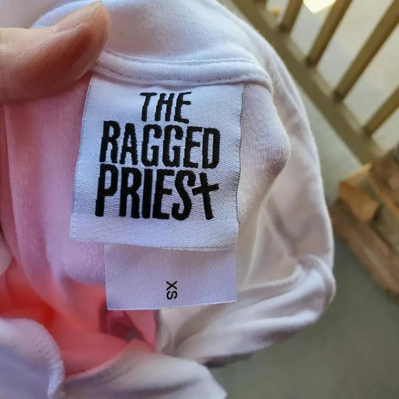 asos The Ragged Priest Oversized Rugby Shirt Dress with Back Print Women's XS - Picture 4 of 15